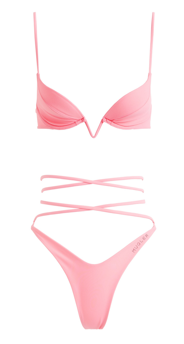 Biquíni, soutien, €34,99, e cuecas, €24,99, H&M x Mugler 1.