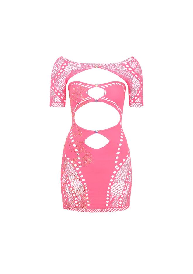 Vestido em licra com cristais, €229,95, Poster Girl.