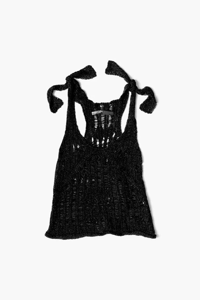 Top em crochê de algodão, €95, Bimba Y Lola.