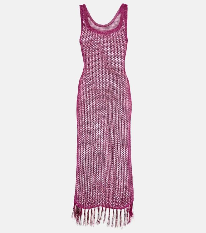 Vestido em algodão e lurex, €575, Dodo Bar Or em Mytheresa.com.