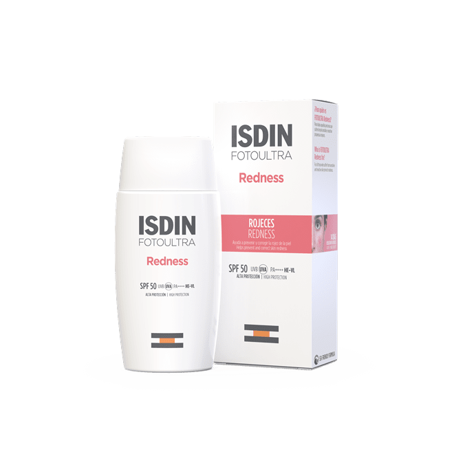 Foto Ultra Redness SPF 50, €32, Isdin.