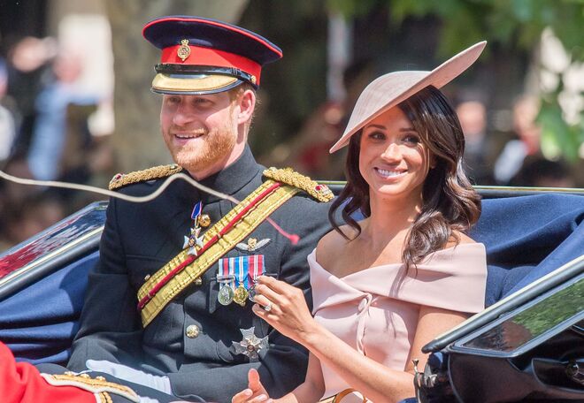Meghan e Harry, quando as relações com a família real ainda não eram problemáticas.