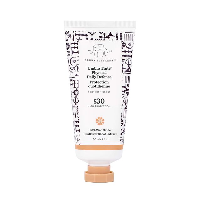 Protetor solar em creme antioxidante com pigmentação Umbra Tinte Physical Daily Defense, €39,99, Drunk Elephant.