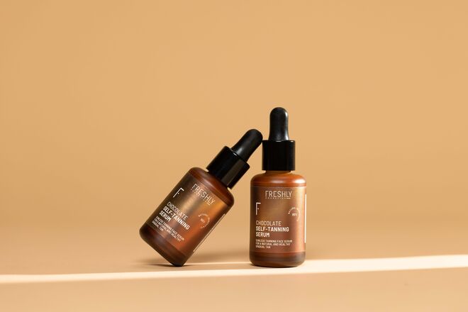 Autobronzeador facial Chocolate Self-Tanning Serum, €35,95, Freshly Cosmetics.