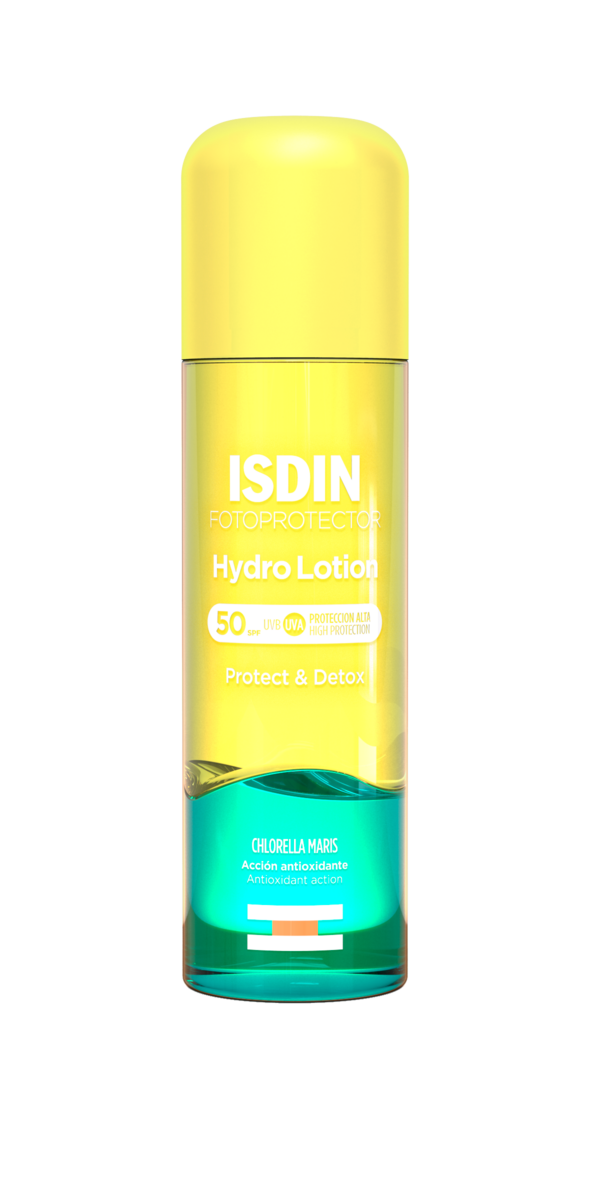 Fotoprotetor corporal bifásico HydroLotion, €27,90, ISDIN.
