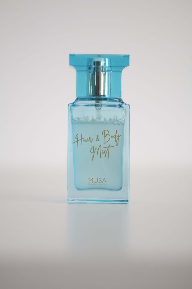 Água perfumada Hair&Body Mist, €11,99, Musa.