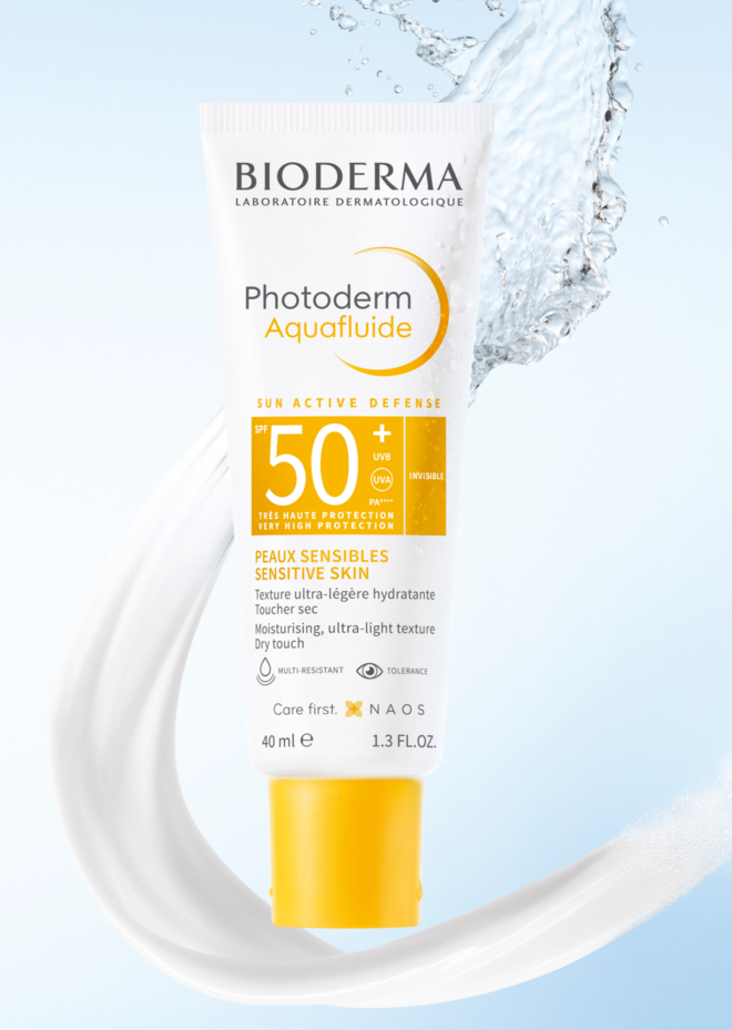 Protetor solar Photoderm Aquafluide SPF50, €22,90, Bioderma