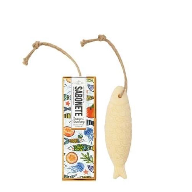 Sabonete Sardinha Laranja Alecrim, 80g, €8.50, Castelbel.