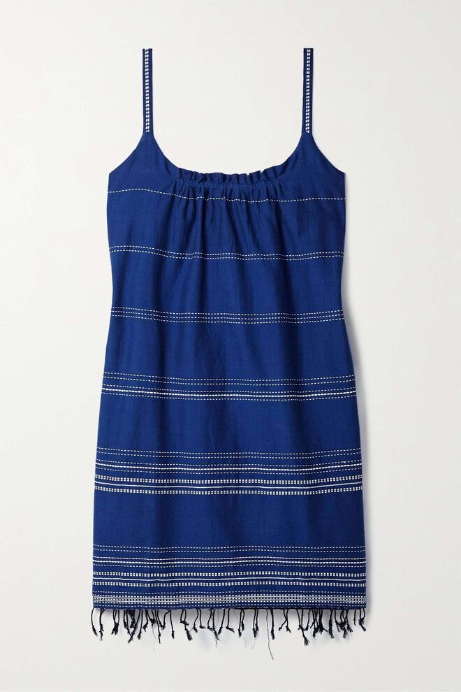 Vestido em algodão, €275, LEMLEM em Netaporter.com.