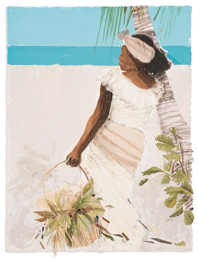 Representei muito mulheres da América do Sul e de África, porque são quem têm estes pesos ainda mais carregados do que nós na Europa, e conseguem fazê-lo com uma graciosidade imensa.