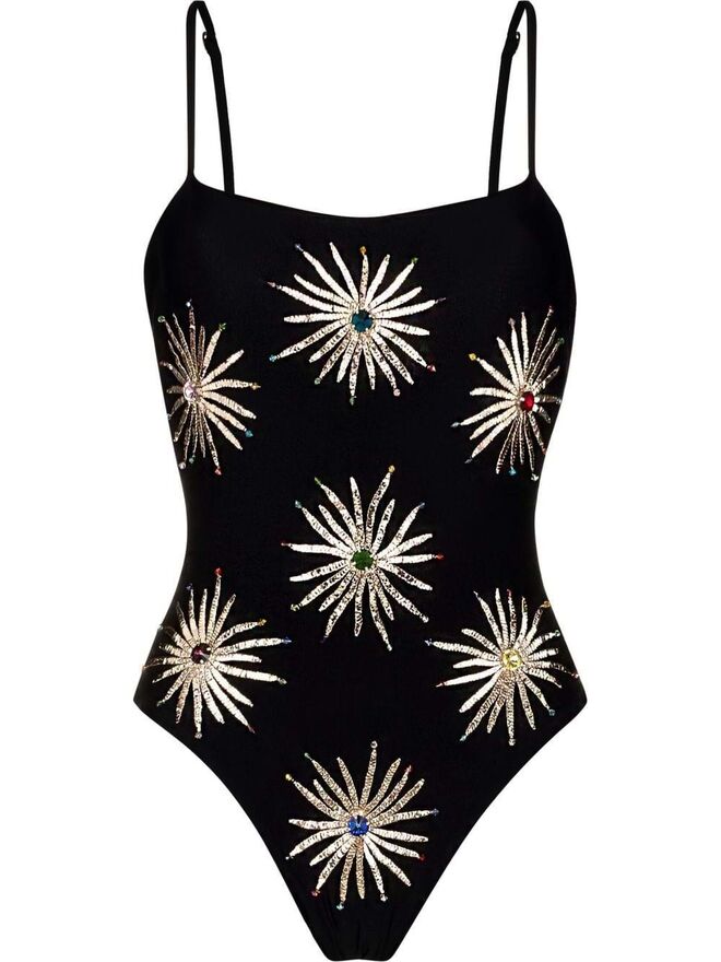 Fato de banho, €330, Oceanus em Farfetch.com. 