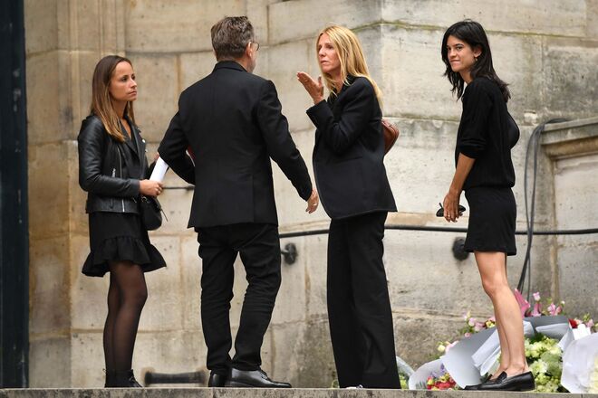 Sandrine Kiberlain com a sua filha Suzanne Lindon, ambas atrizes francesas.