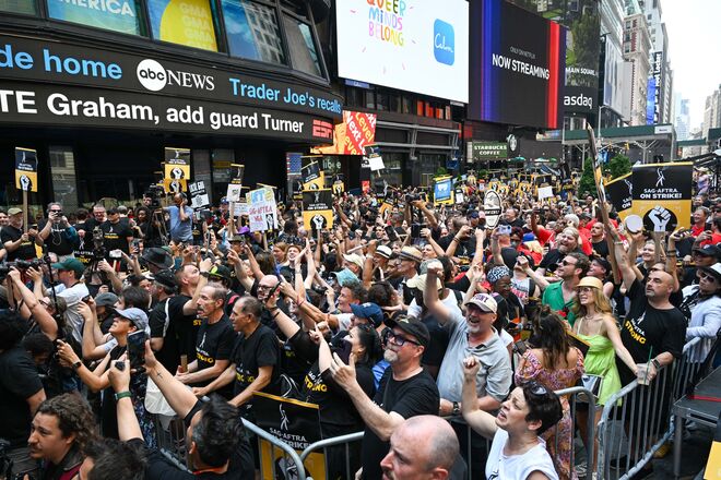 Nova Iorque não está imune às manifestações.