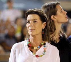 Carolina do Mónaco e o look elegante que escolheu para usar na Sicília