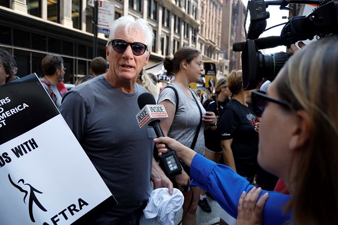 Richard Gere na greve.