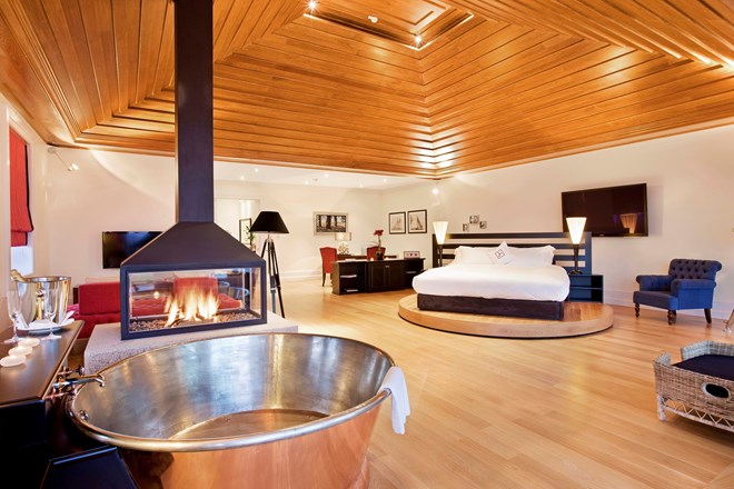 Uma das suites mais exclusivas; só há três.