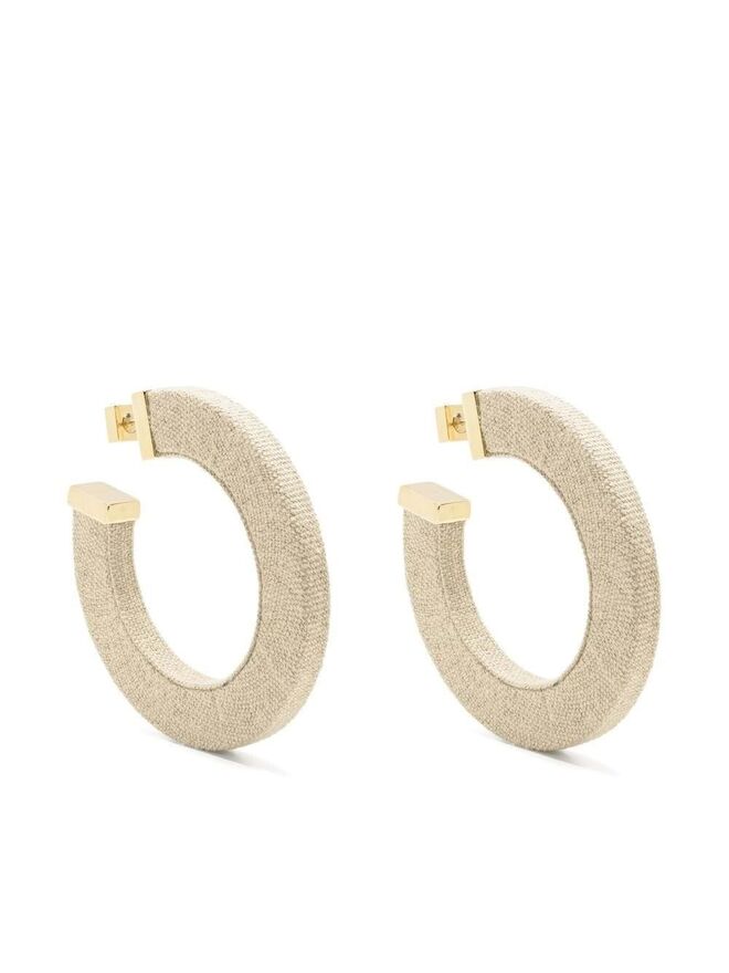 Argolas La Créole, €190, Jacquemus, em farfetch.com.