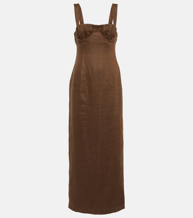 Vestido, €390, Sir, em mytheresa.com.