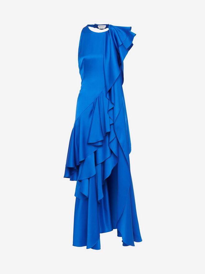 Vestido em seda, €4600, Alexander McQueen.