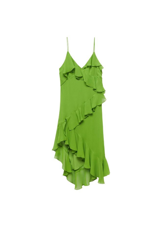 Vestido em crepe de seda, €79,99, Mango.