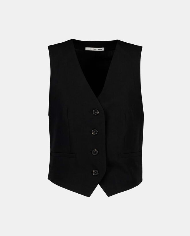 Colete em lã fria, €29,99, Easy Wear no El Corte Inglês.