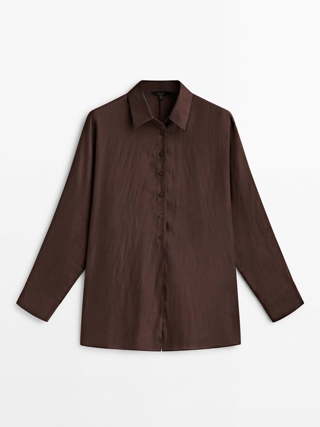 Camisa em algodão, €59,95, Massimo Dutti.