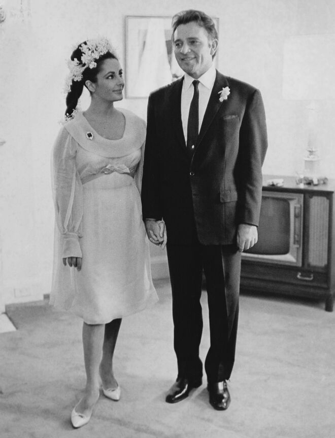 Elizabeth Taylor e Richard Burton casaram em 1964, em Montreal, no Canadá.