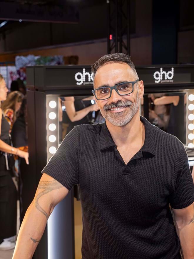João Batalha, educador de cabelo da ghd Portugal