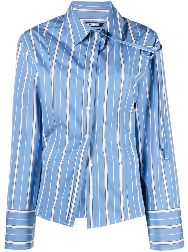 Camisa em algodão, €520, Jacquemus na Stivali