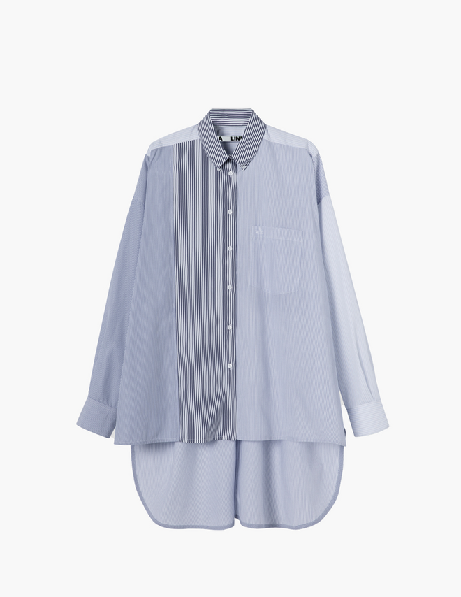 Camisa em popeline, €195, A Line.