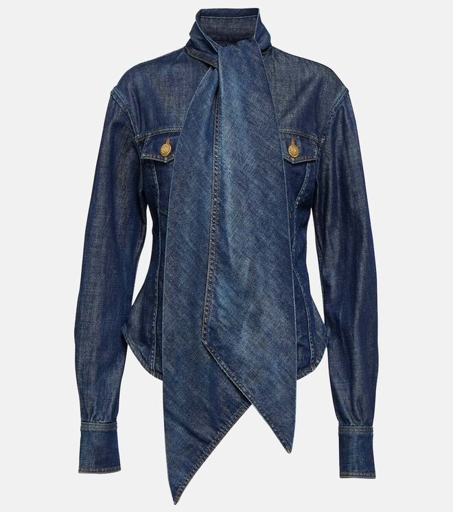 Camisa, €1225, balmain, em mytheresa