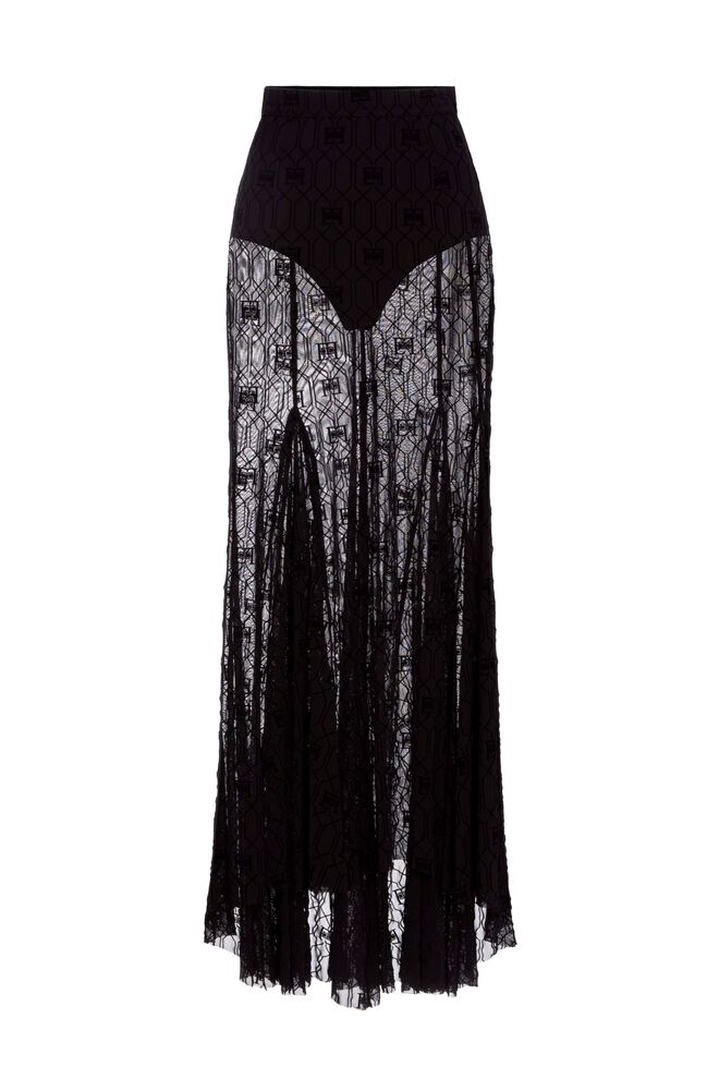 Saia em renda, €601, Elisabetta Franchi.