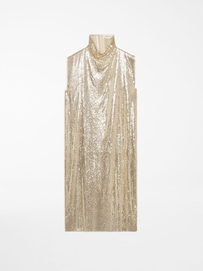 Vestido em malha bordado a lantejoulas, €2,219, Sportmax.