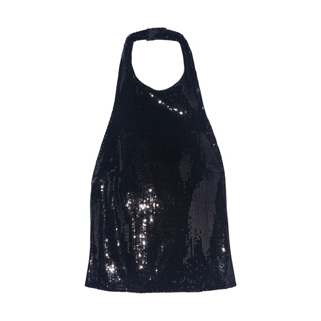 Top em malha com lantejoulas, € 29.99, Parfois.