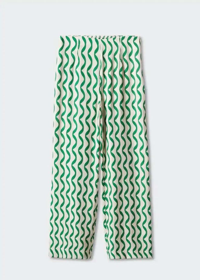 Calças estampadas, €25,99, Mango