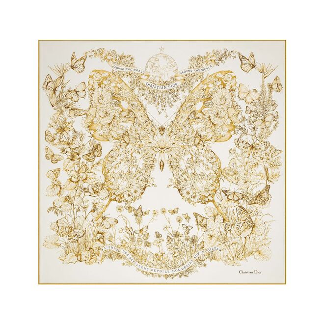 Lenço Butterfly Around The World 90, €440, Dior