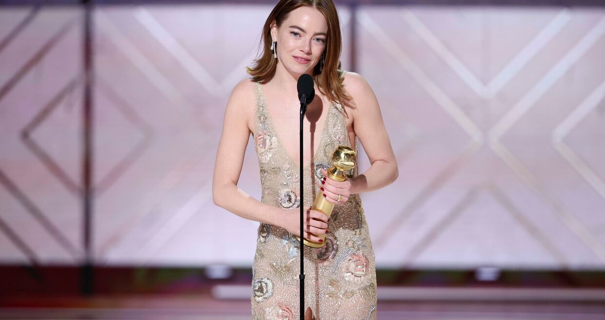 Emma Stone ganhou o Globos de Ouro de Melhor Atriz num filme de comédia ou musical por "Pobres Criaturas". Principal