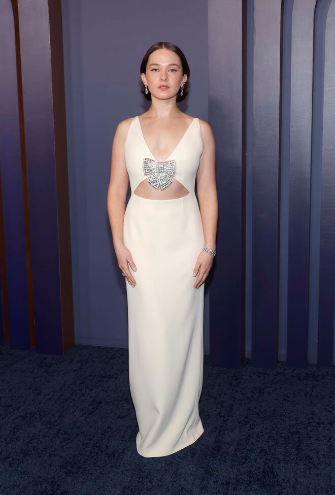 Cailee Spaeny em Miu Miu.