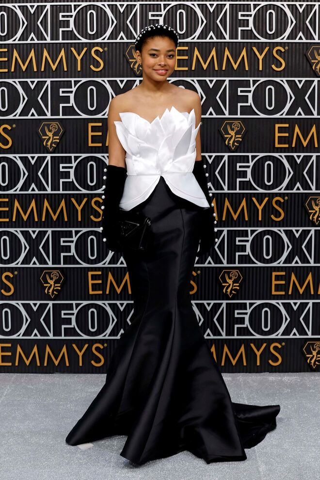 Mychal-Bella Bowman em Prada.