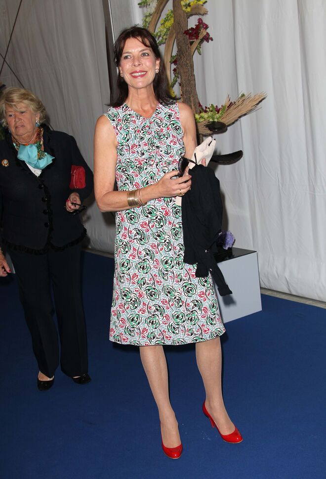 Carolina do Mónaco assiste ao "44e Concours International de Bouquets" no Casino de Monte-Carlo, a 7 de maio de 2011, no Mónaco.