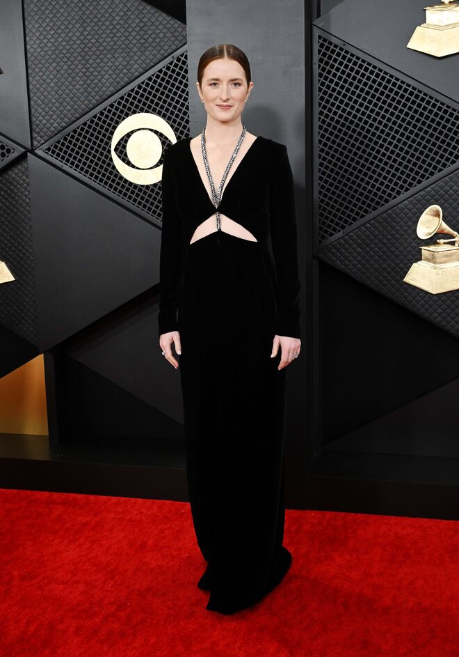 Grace Gummer em Gucci.