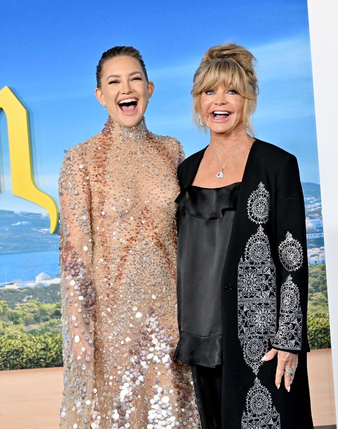 Kate Hudson e a mãe Goldie Hawn.