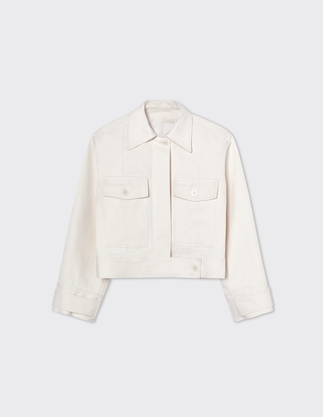 Casaco em algodão orgânico, agora €129, A Line.