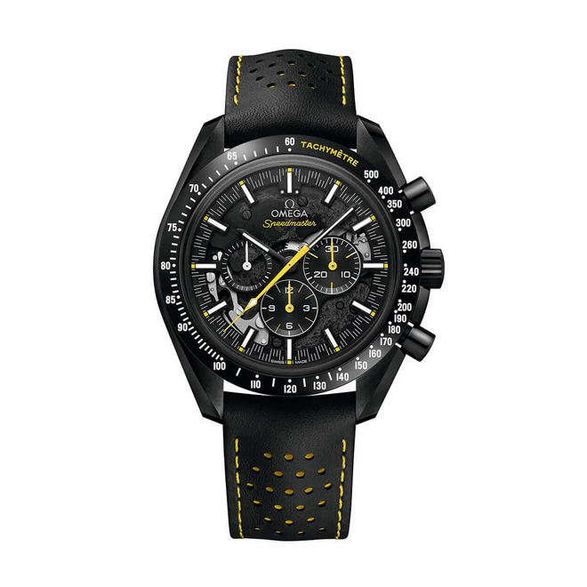 Relógio Apollo 8 Speedmaster Dark Side of the Moon, €15.800, Omega.