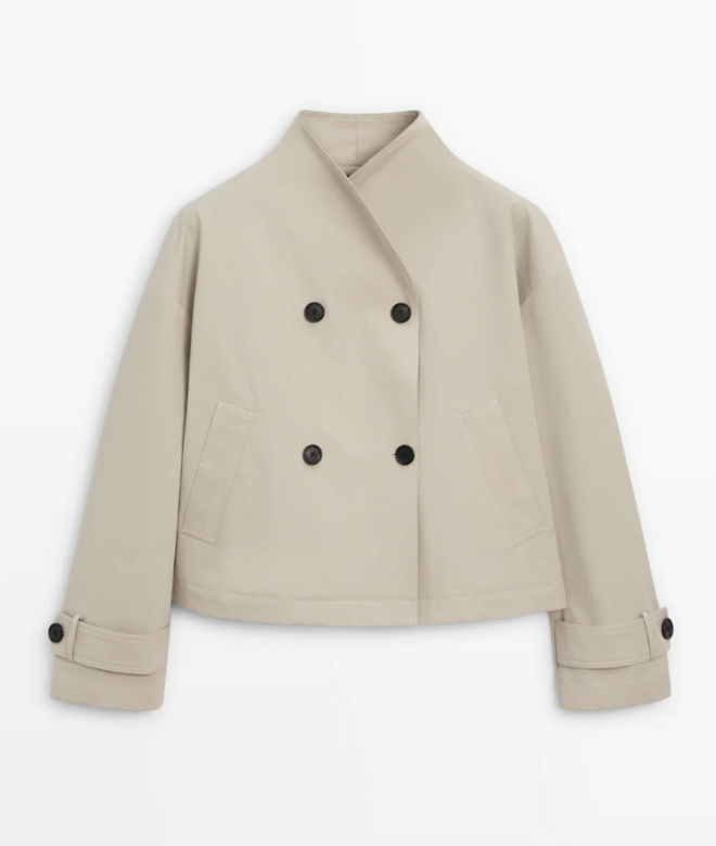 Casaco em algodão, €129, Massimo Dutti.