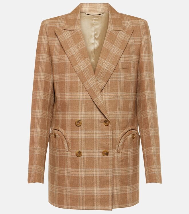 Casaco em algodão e linho, €1300, Blazé Milano em Mytheresa.com.