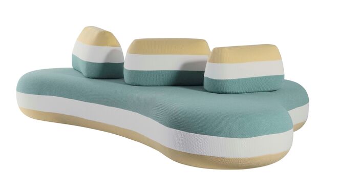 Canapé Bombom Outdoor 5 lugares, €10,110, Joana Vasconcelos na Roche Bobois.