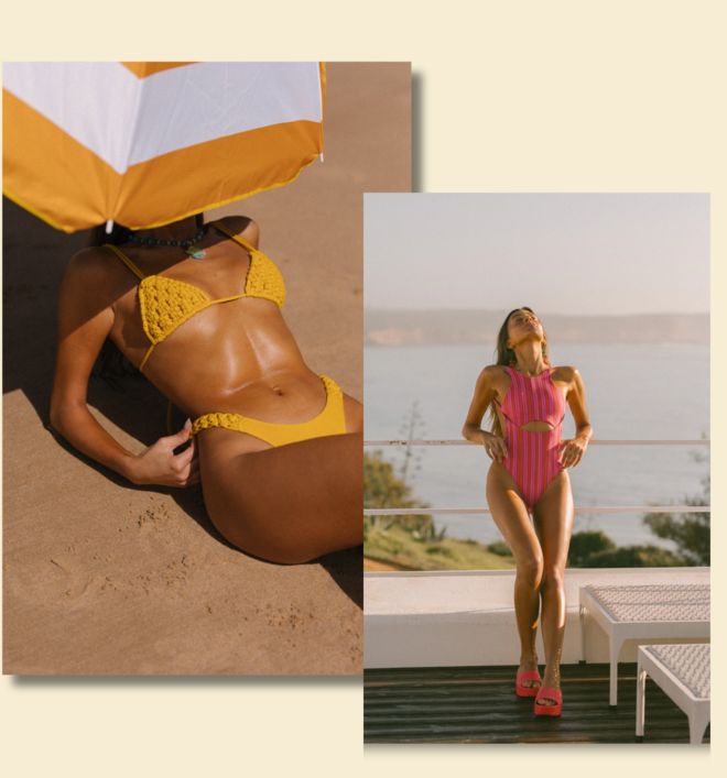 TYPE Biquíni Greta, €98. Triquíni Comporta, €109.