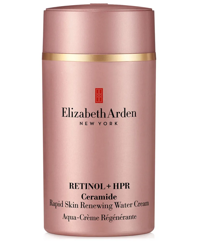 O vencedor do Prémio Rosto Perfeito  – produtos para o rosto (cuidados específicos): Retinol + HPR Ceramide Rapid Skin-Renewing Water Cream, Elizabeth Arden.