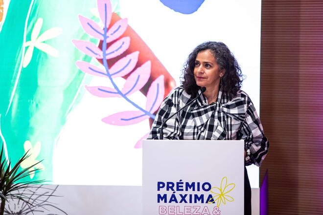 Carla Rocha, no palco.